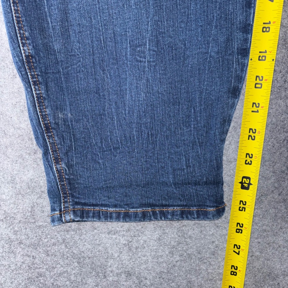 Torrid Denim Womens Blue Distressed Bib Overalls Medium Wash Plus Size - Picture 7 of 10